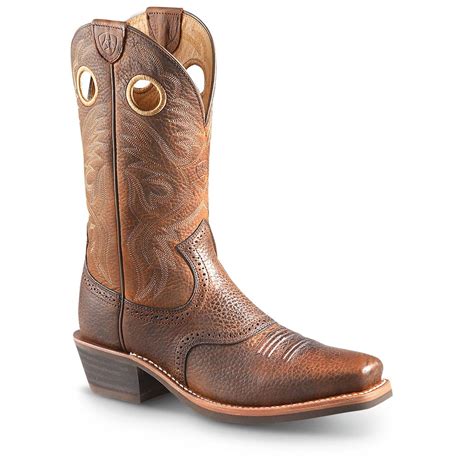 Ariat Men's Roughstock Cowboy Boots - 282583, Cowboy & Western Boots at ...