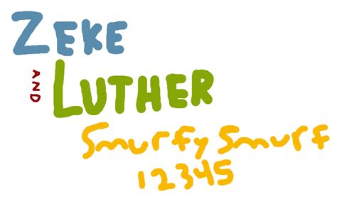 Zeke and Luther Logo by smurfysmurf12345 on DeviantArt