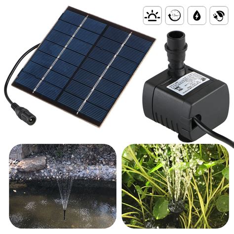 EEEkit 1.2W Solar Water Fountain Pump for Pool Koi Pond Bird Bath ...