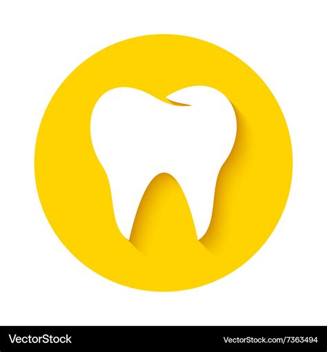 Tooth icon dental logo Royalty Free Vector Image