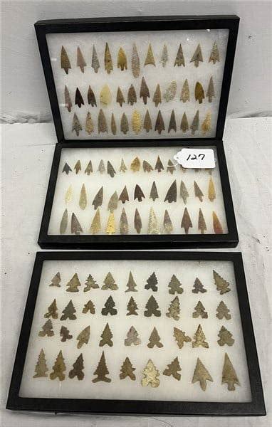 Collection Of Arrowheads Auction