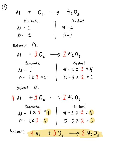 [Solved] Balance these equations: Show your work. __Al + __ O2 → ___ Al2O3... | Course Hero