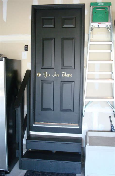 Black interior doors (in the basement) from Thrifty Decor Chick