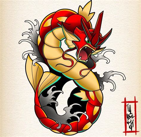 Pinterest | Pokemon tattoo, Pokemon gyarados, Gyrados pokemon