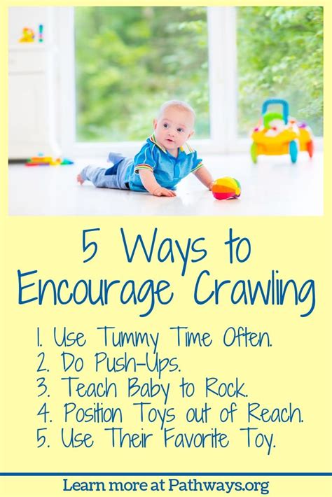 Encourage Baby to Crawl through These Activities | Pediatric physical therapy, Encouragement ...