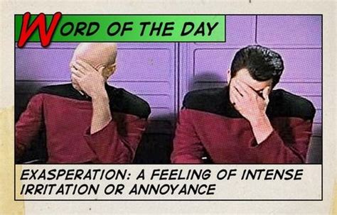 Word of the Day: EXASPERATION | Funny quotes, Twilight funny, Star trek ...