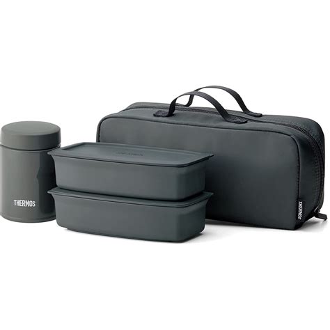 Thermos lunch box Vacuum Insulated Soup Lunch Set Dark Gray JEA-1000 ...