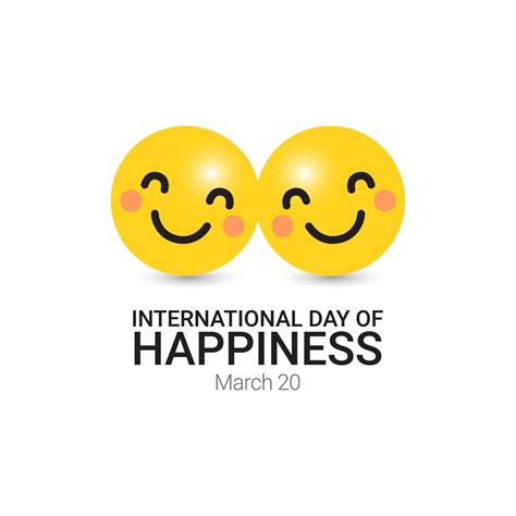 International Day of Happiness Vector Template Design Illustration 2121456 Vector Art at Vecteezy