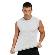 INCERUN Men's Sleeveless Turtleneck Slim-fitting Pinstripe Sports Tank ...
