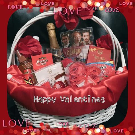 Valentine's Day Romance and love gift basket for him and her couples ...