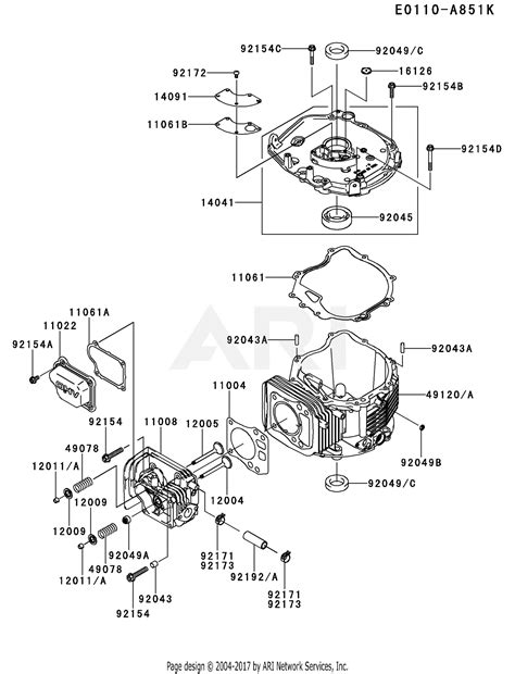 Kawasaki Lawn Mower Engine Parts Diagrams