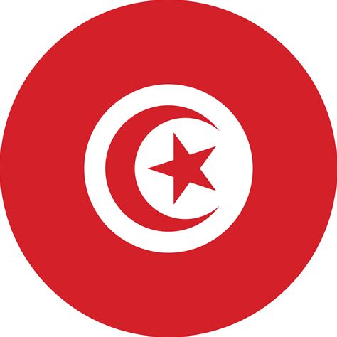 drapeau de cercle de la tunisie. 11571229 PNG