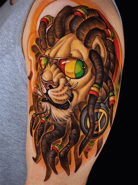 Tattoo uploaded by Camoz • Reggae lion on arm. • Tattoodo