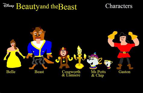 Disney Beauty And The Beast Characters by ESPIOARTWORK-102 on DeviantArt