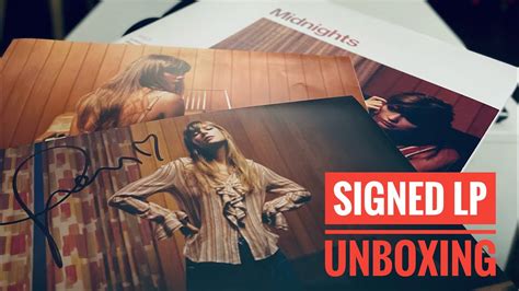 Taylor Swift - Midnights (Blood Moon Edition Signed Vinyl) UNBOXING ...