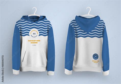 Hoodie Mockup with Pocket with 6 Hanger Options Stock Template | Adobe Stock