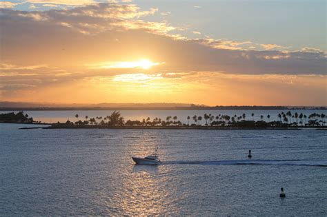 Free Images : beach, sea, coast, ocean, horizon, cloud, sky, sun, sunrise, sunset, boat ...