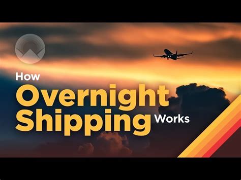 How Overnight Shipping Works - such as UPS, FedEx, DHL.