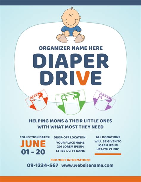 Copy of Diaper Drive Flyer | PosterMyWall