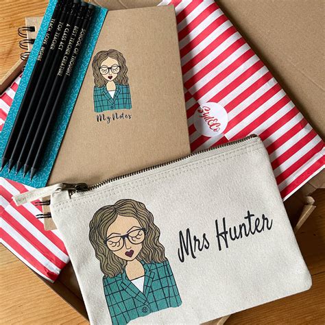 Personalised Teacher Thank You Stationary Gift Set By Syd&Co