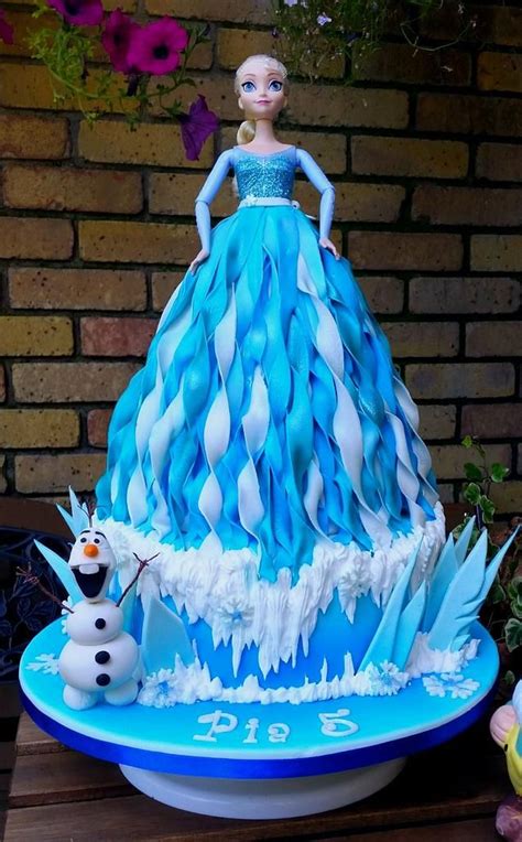 Elsa frozen doll cake – Artofit