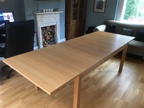 Ikea Large Extending Oak Veneer Dining Table (seats up to 10) | in Sheffield, South Yorkshire ...