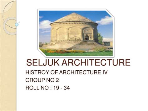 Seljuk architecture ppt