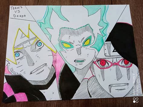 Team 7 Vs Deepa (bad at coloring) : r/Boruto