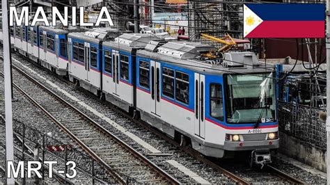 🇵🇭 Manila - Metro Rail Transit - MRT-3 (2022) (4K) - YouTube