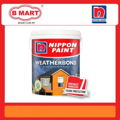 NIPPON PAINT WEATHERBOND EXTERIOR WALL PAINT - 7 YEAR PROTECTION