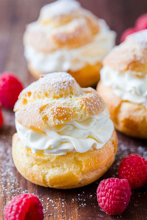 Cream Puffs are a classic French dessert filled with sweet cream and ...