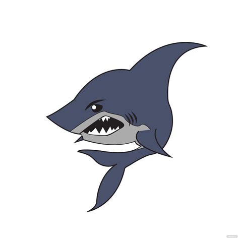 Angry Shark Vector in Illustrator, SVG, JPG, EPS, PNG - Download ...