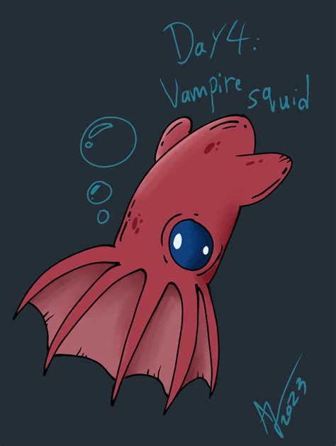 Deep Sea July Day 4: Vampire Squid by AlexisJ153984 on DeviantArt