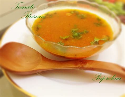 Paprekaa - Bon Appetit !!!: Instant Tomato Rasam Recipe - South Indian Style Tomato Rasam