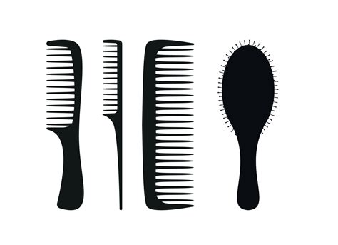 Cartoon hair brushes. Hair care plastic hair combs, fashionable hair ...