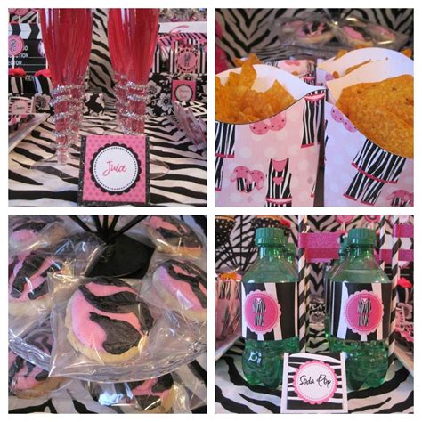 Pink/Zebra Theme Birthday Party Ideas | Photo 10 of 16 | Catch My Party