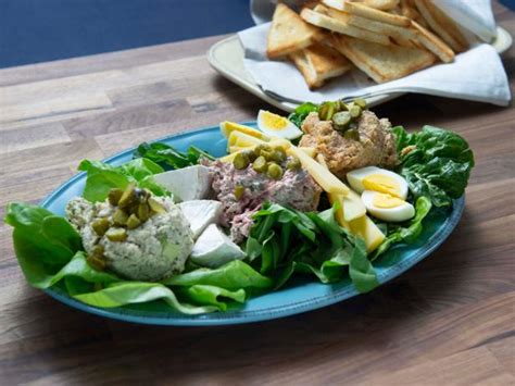 3-Salad Chef's Salad Plate Recipe | Rachael Ray | Food Network