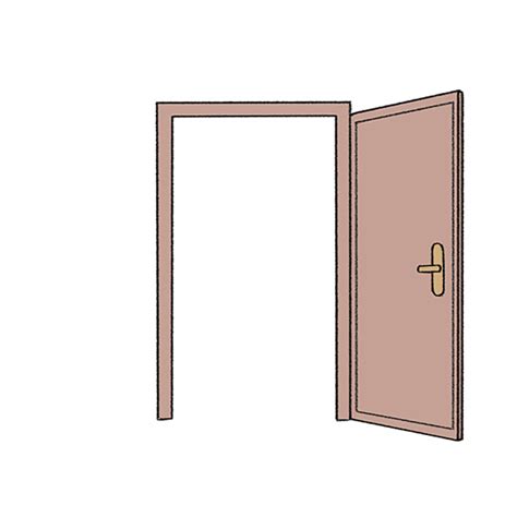 How to Draw an Open Door - Easy Drawing Tutorial For Kids