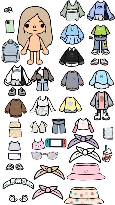 Paper Doll Template | DIY Paper Dolls Clothing | Free Printable Paper Dolls