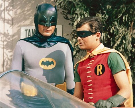 Batman 1966 Adam West & Burt Ward Batman & Robin by Batmobile 8x10 inch photo - Moviemarket