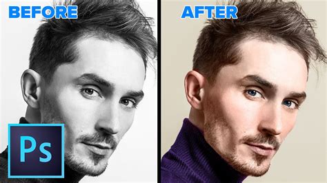 How to Colorize a black and white photo in Photoshop - portrait | Portrait photoshop, Photoshop ...