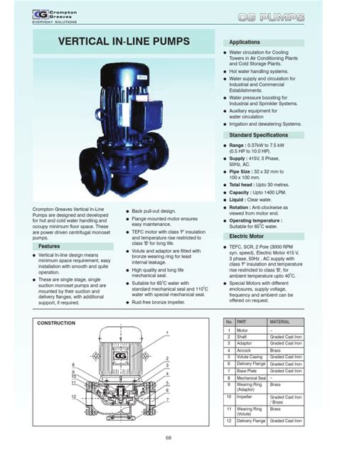 Crompton Pump | PDF | Pump | Air Conditioning