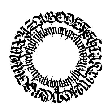 Gothic Old Germanic font. Alphabet. Medieval latin capital letters in a ...