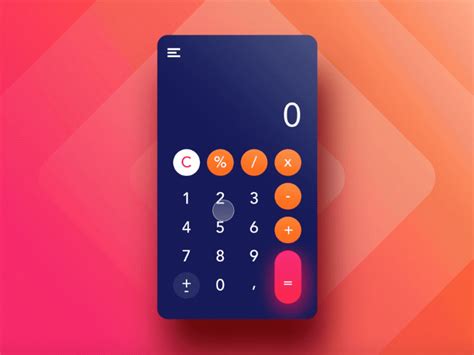 Calculator by Maxi on Dribbble