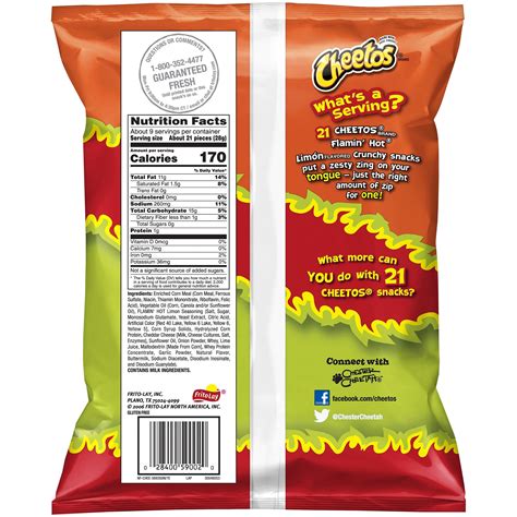 33 Flamin Hot Cheetos Nutrition Facts Label - Labels Design Ideas 2020