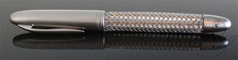 Porsche Design Tec Flex Steel and Gold Rollerball Pen