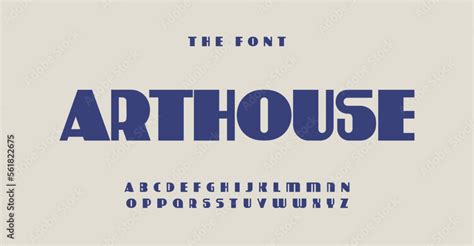 Arthouse style alphabet, vintage art nouveau letters, old avant-garde ...