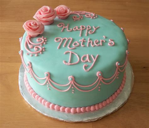 Pink & Blue Mother's Day Cake - CakeCentral.com