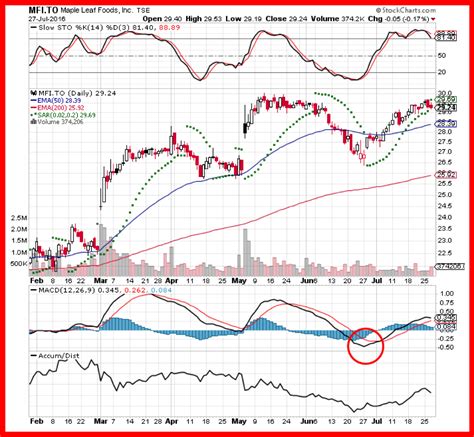 See stock chart 1 of Maple Leaf Foods Inc. (MFI on TSE). - How to Crush ...