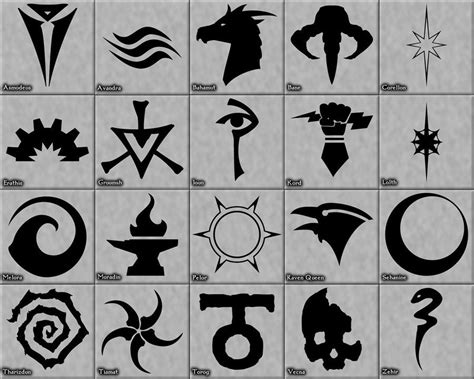 DnD 4th Edition Pantheon | Symbols, Dnd, Dungeons and dragons